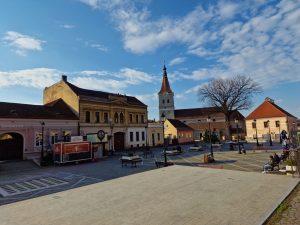 Rasnov, centru, seara