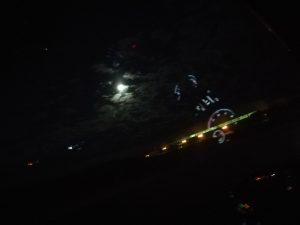 Lumina Lunii in spatele norilor.