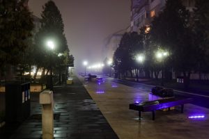 lumini si ceata